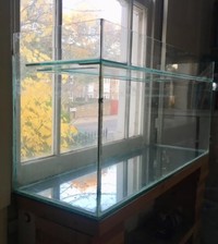 200 Litre Aquarium Fish Tank 4 foot - Frame/Bracing removed, No Lid - £80