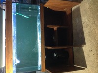 400L glass aquarium with solid wood cabinet and accessories £240.00 ono