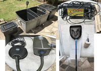 Pump, Filter systems from decommissioned Koi pond