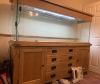 6 foot AquaOak Aquarium, FX6, Heater & LED Lights