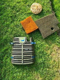 Fibreglass pond and pump for sale £200