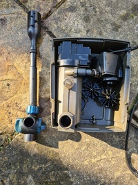 Fibreglass pond and pump for sale £200