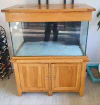Solid oak 504 litre tank with sump set up