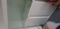 Fish tank and its cabinet for sale (white)
