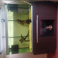 Fluval osaka 320 litres tank, hood T5 lighting and original cabinet.